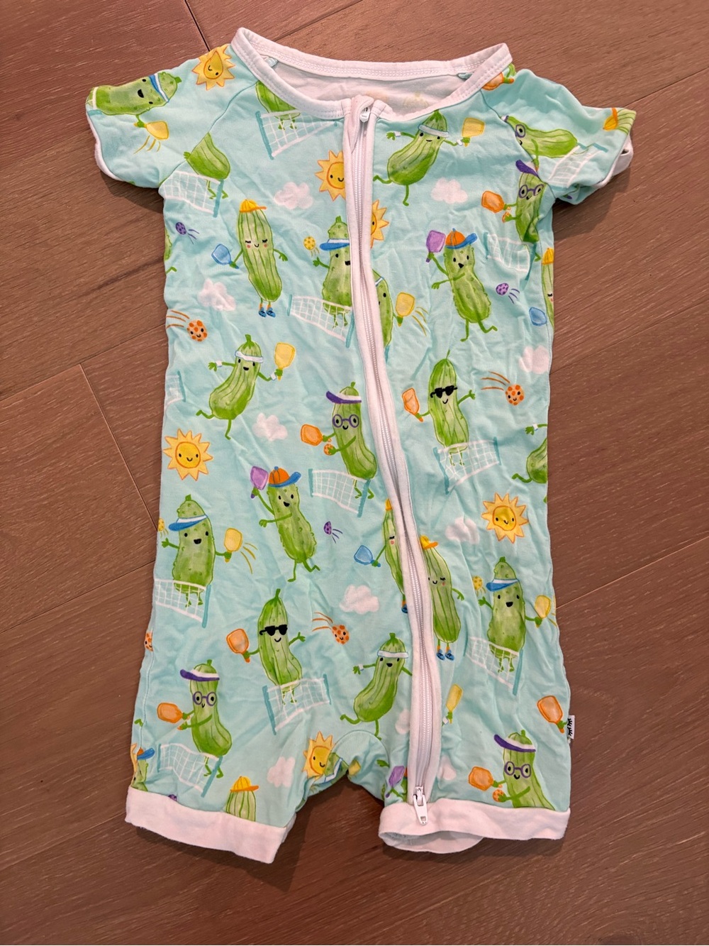 Little Sleepies Pickleball Print Kids One-Piece zippy